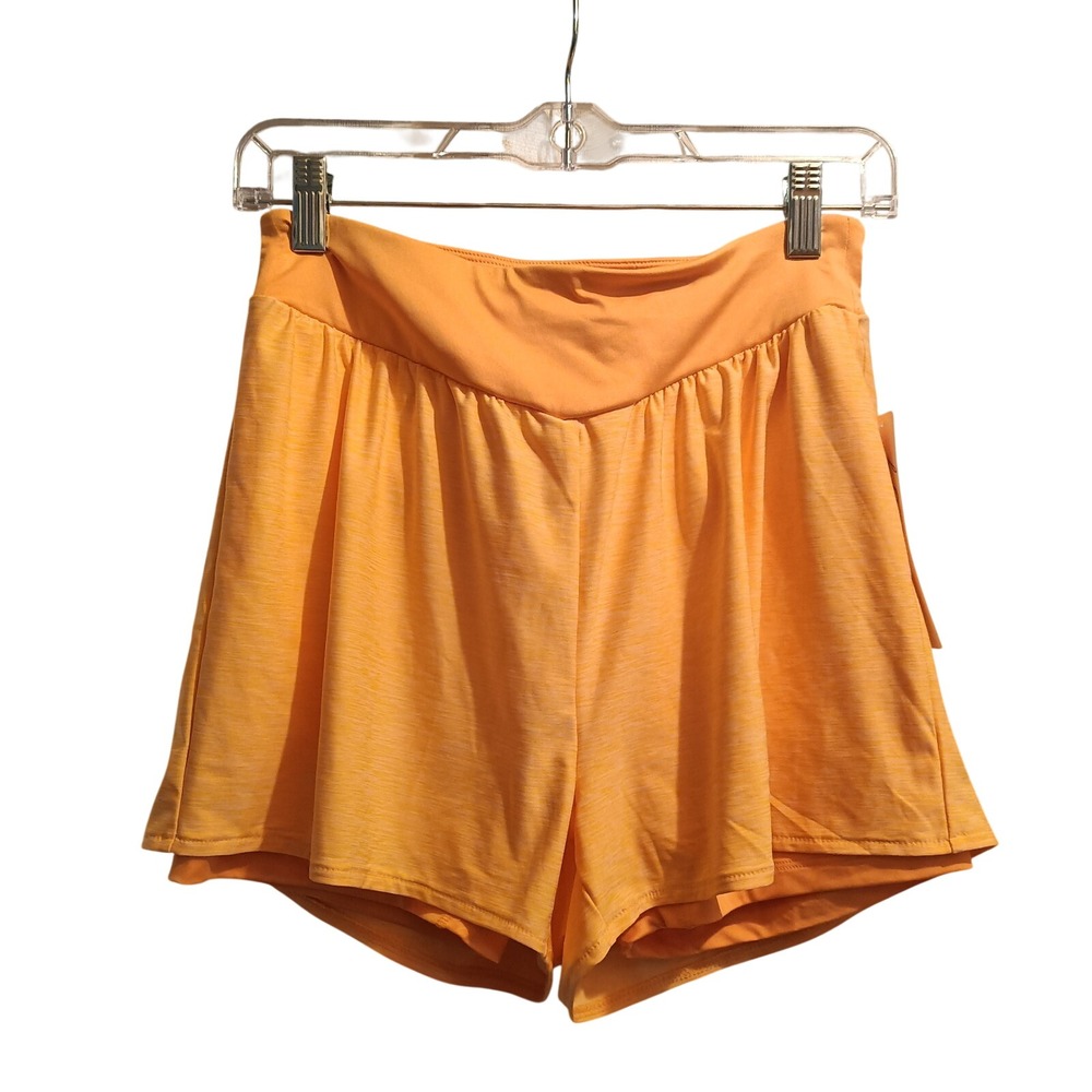 Nanette Lepore Play Womens M Blazing Orange Athletic Shorts Lined Athletic